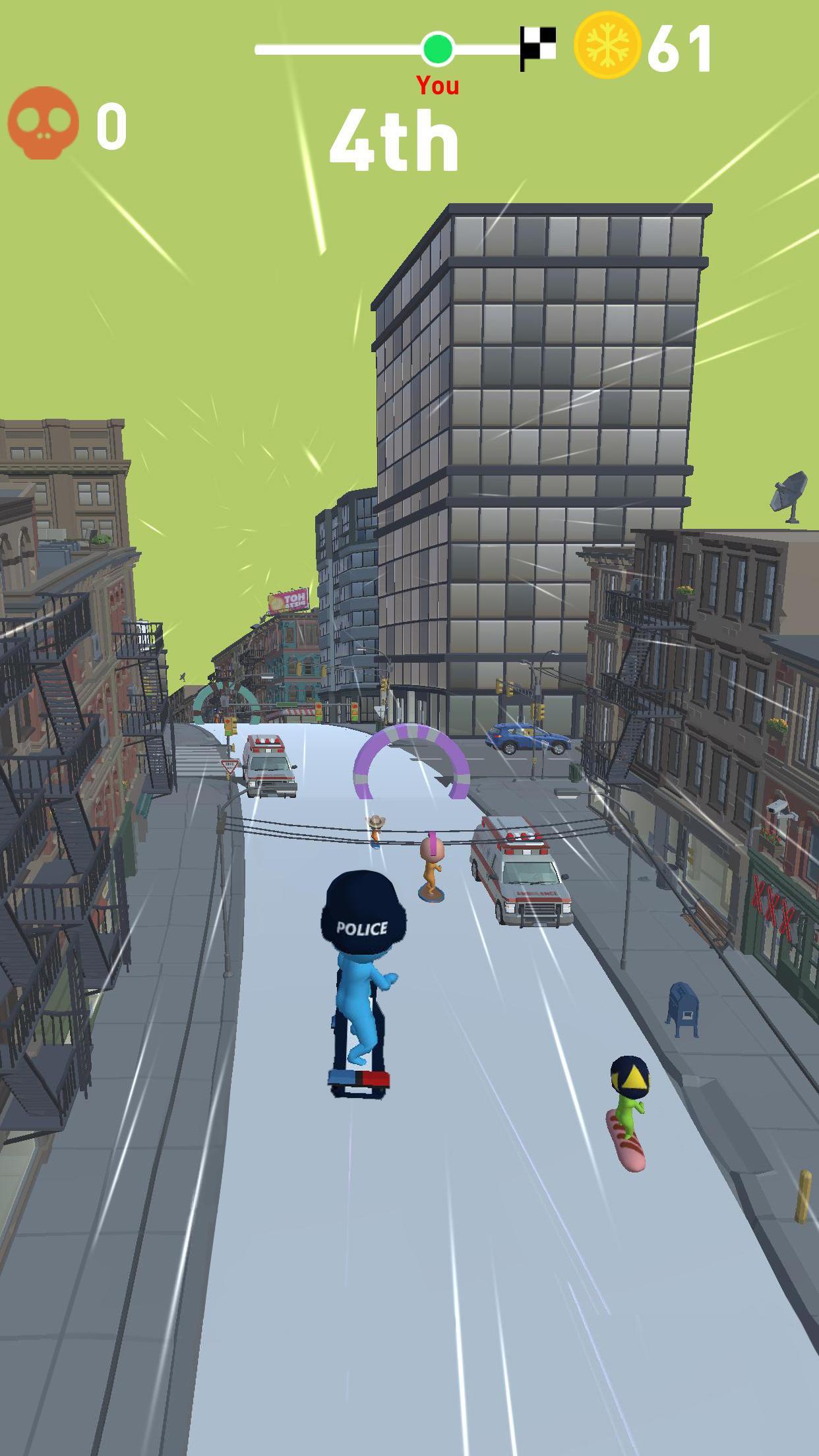 Screenshot of Snowboard Race 3D