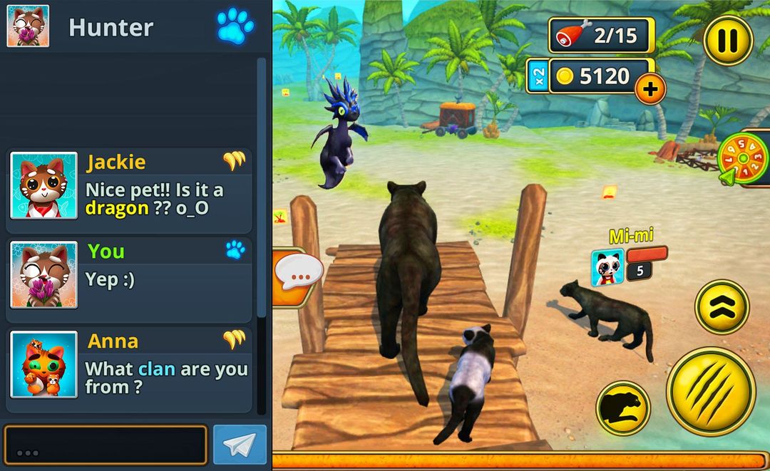 Puma Family Sim Online 게임 스크린 샷