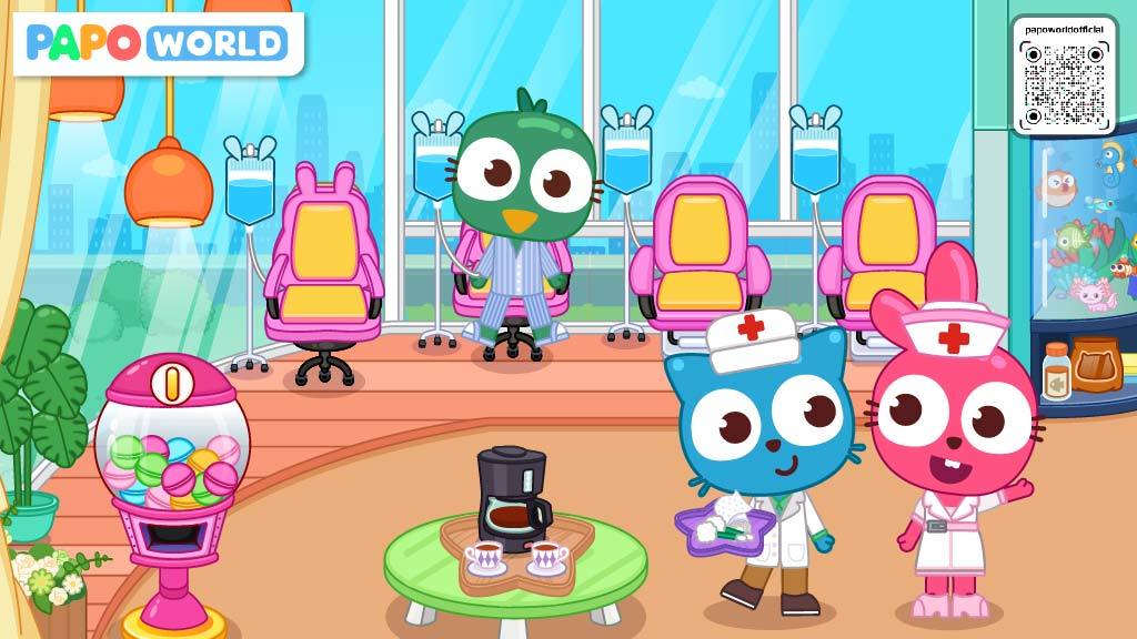 泡泡小鎮社區診所-醫院模擬經營遊戲遊戲截圖