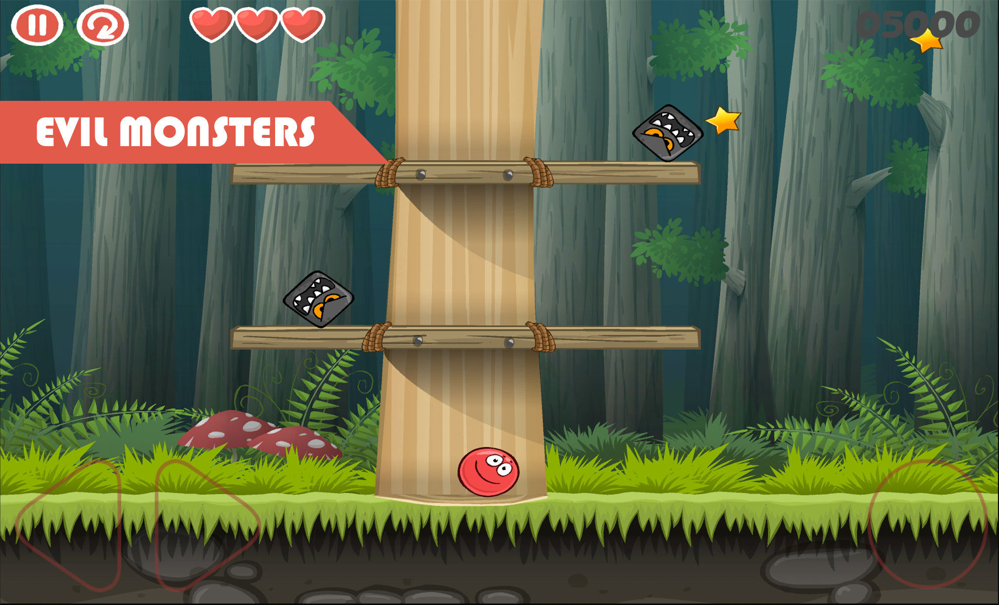 Red Jump Ball 4 Vol 2: Red ball Adventure Game Screenshot