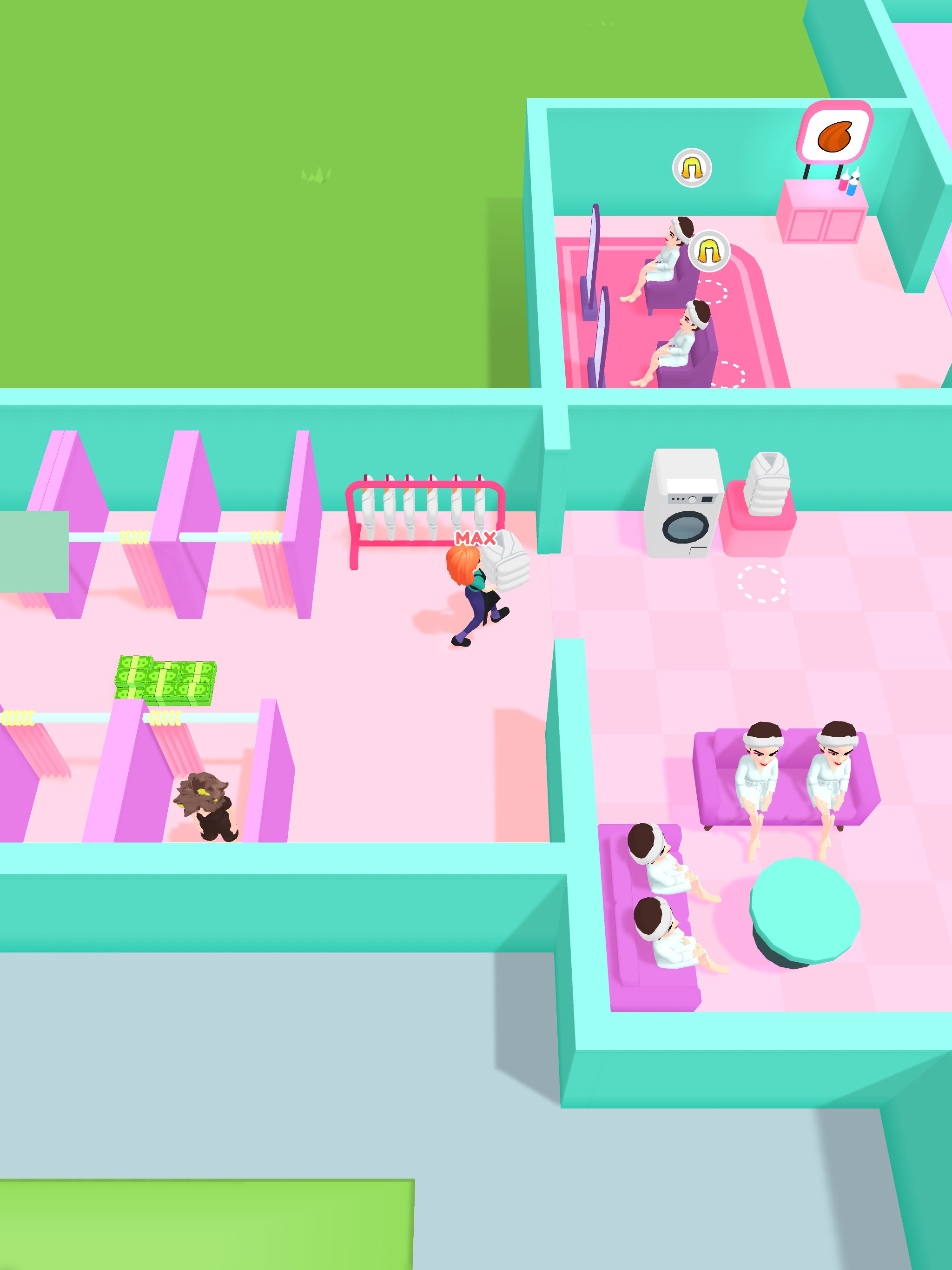 Beauty Salon Idle Game Screenshot