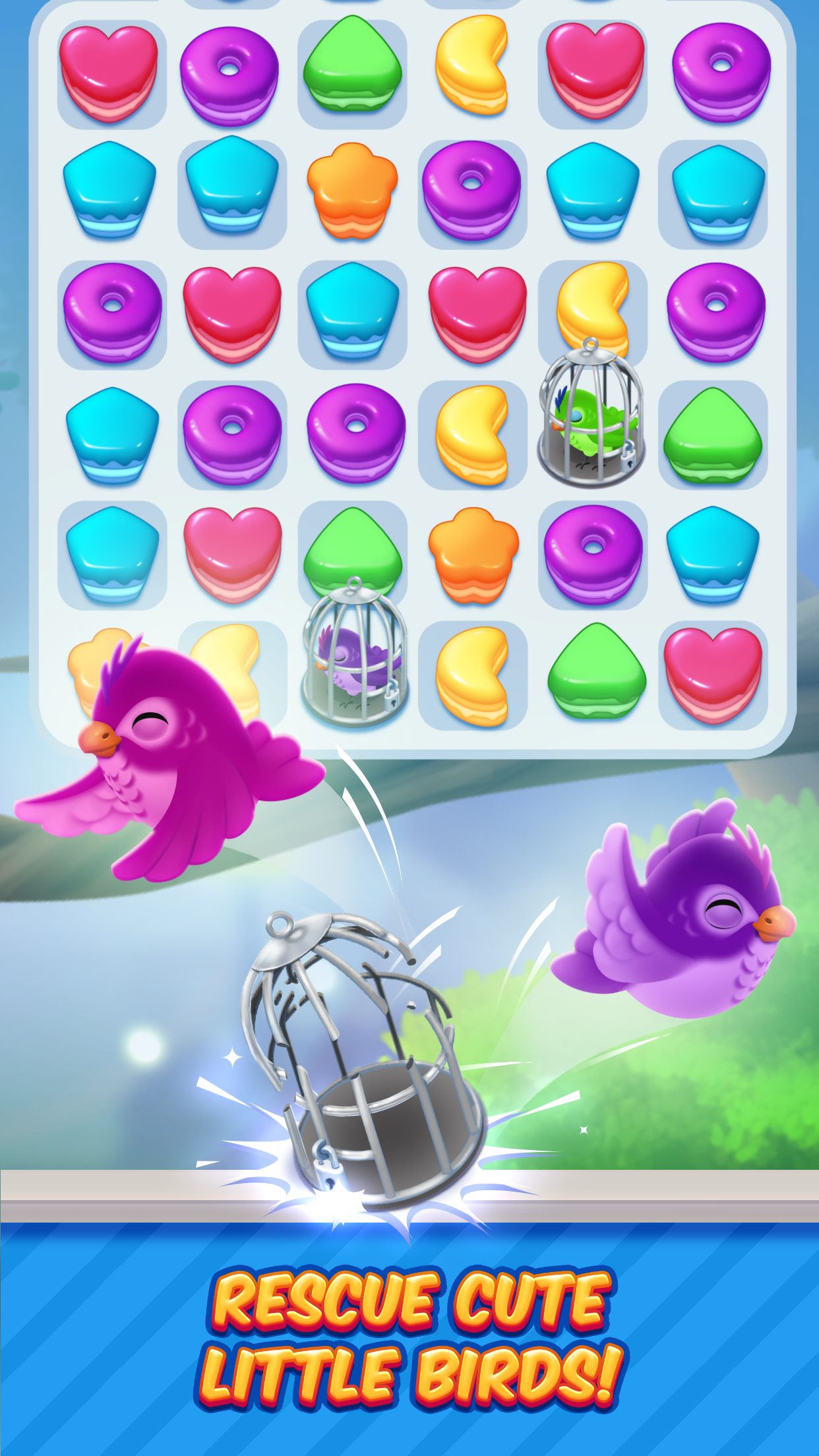 Cuplikan Layar Game Gummy Land - Match 3 Games
