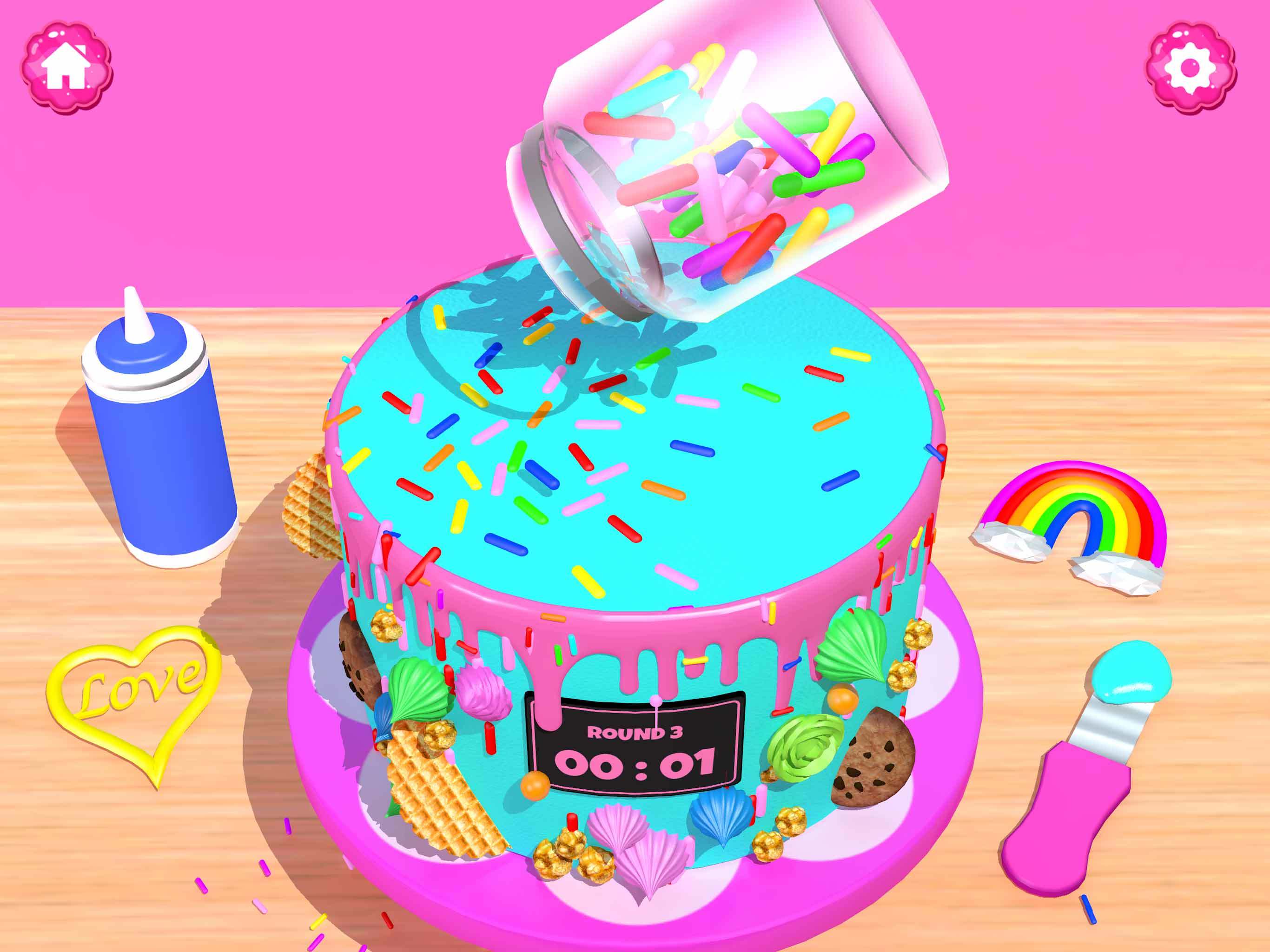 Cake Art Fun Dessert DIY Games ภาพหน้าจอเกม
