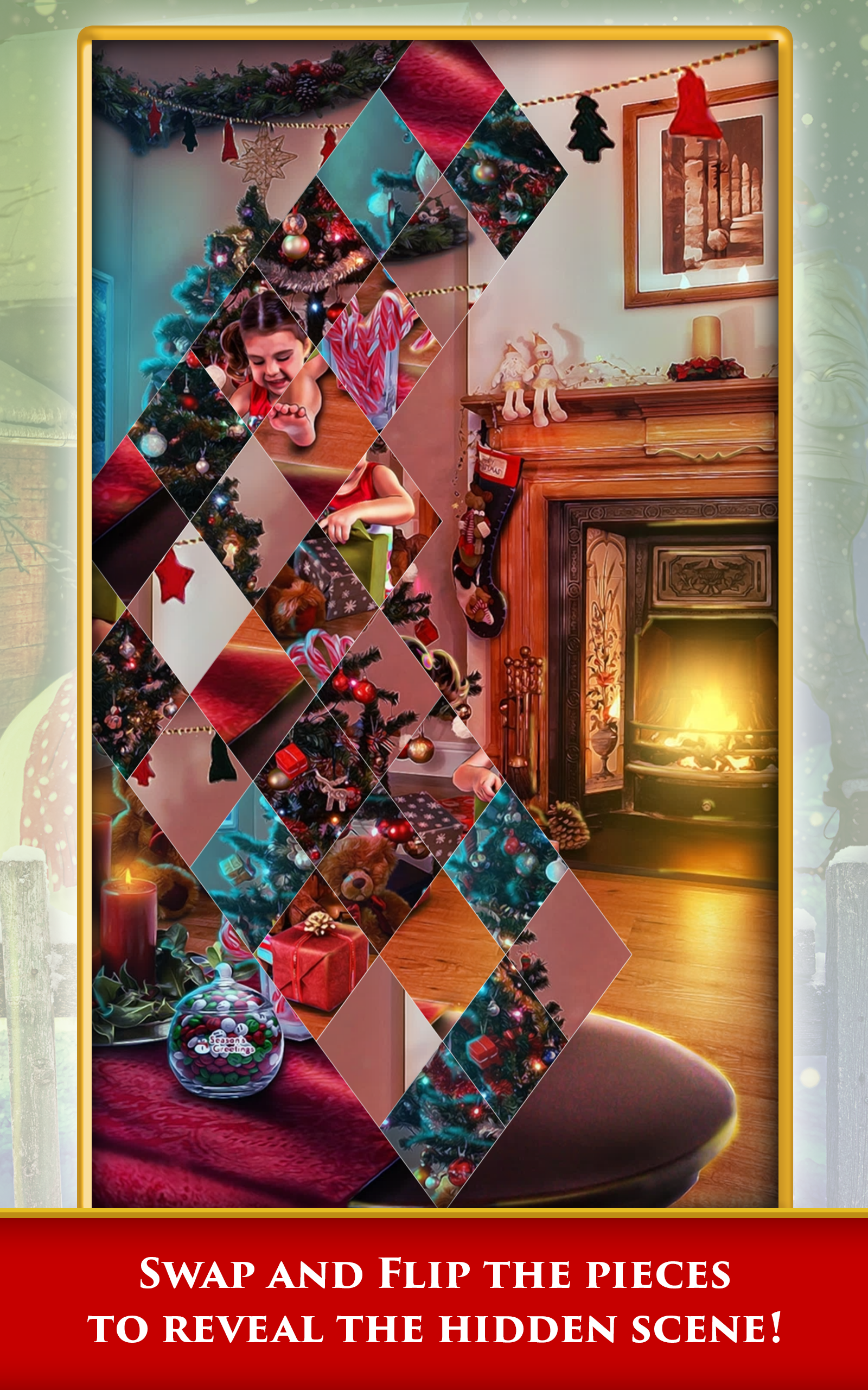 Hidden Scenes Christmas Puzzle Game Screenshot