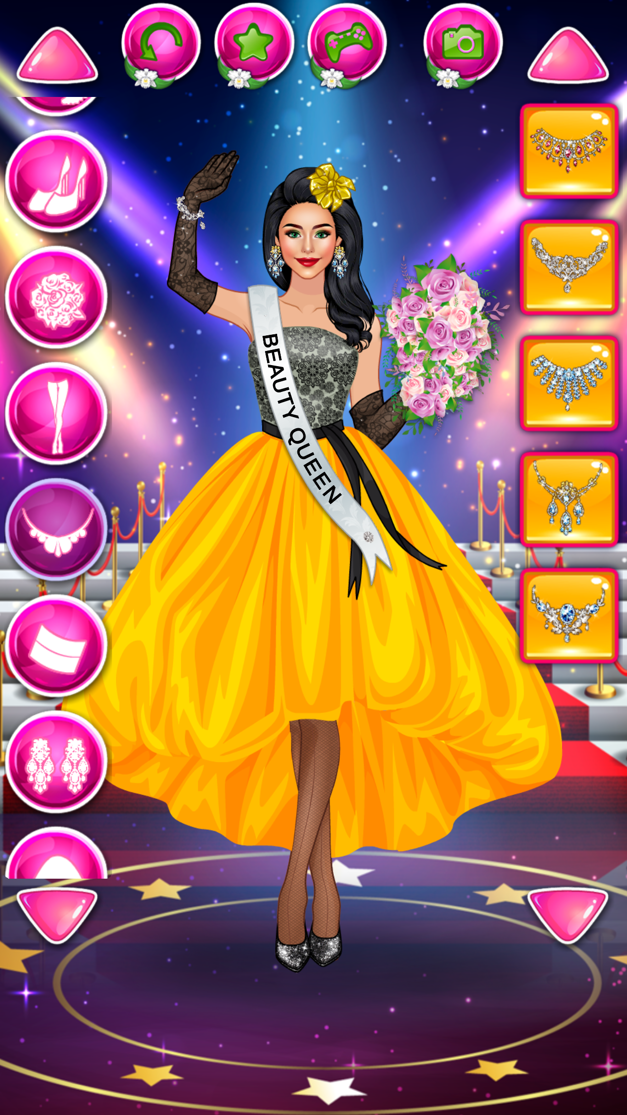 Beauty Queen Dress Up Games Game Screenshot