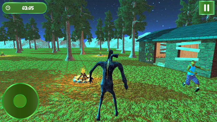 Scary Head Jungle Hunt Games Game Screenshot