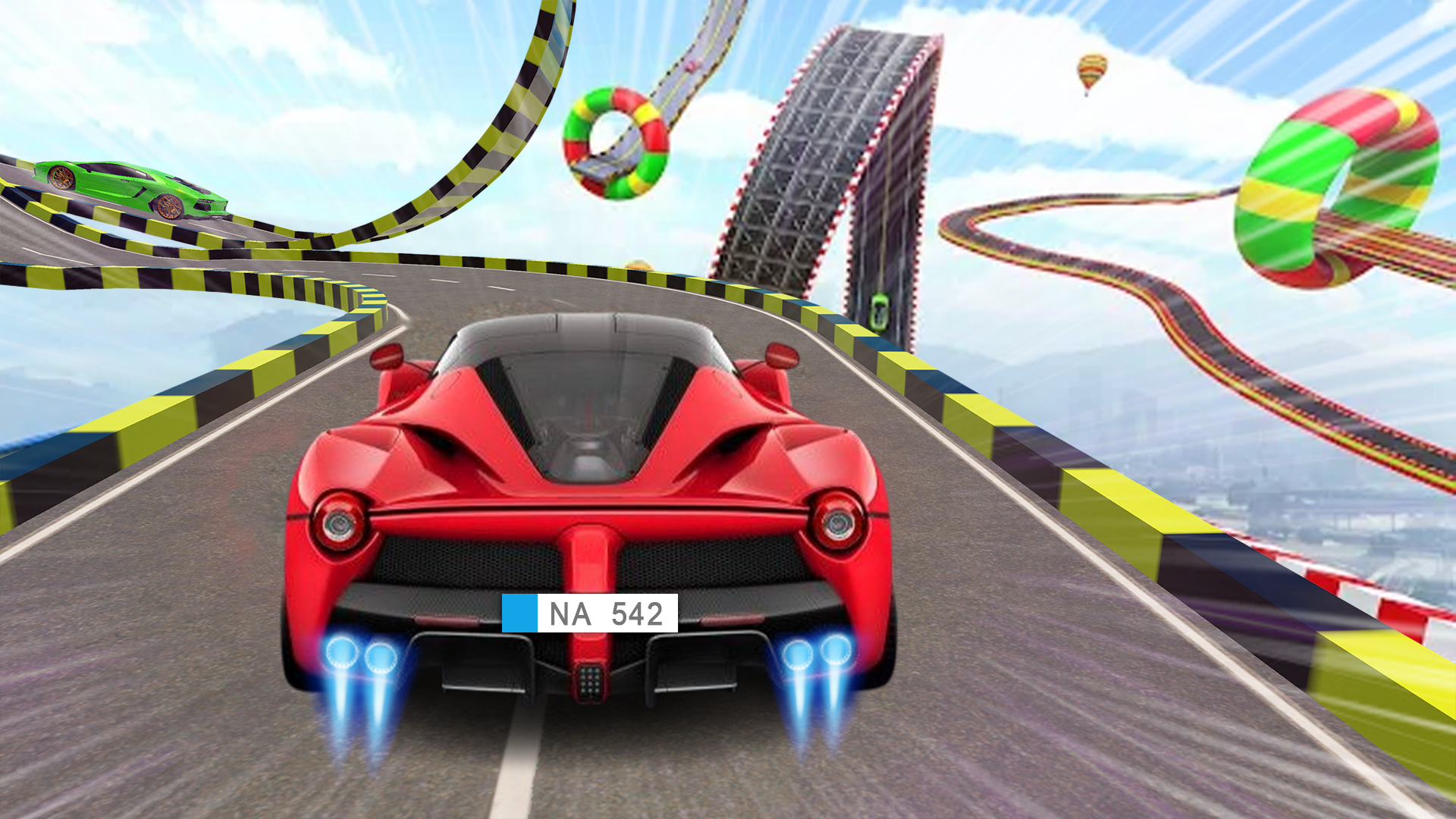 Mega Ramps GT Car Stunt Races Game Screenshot