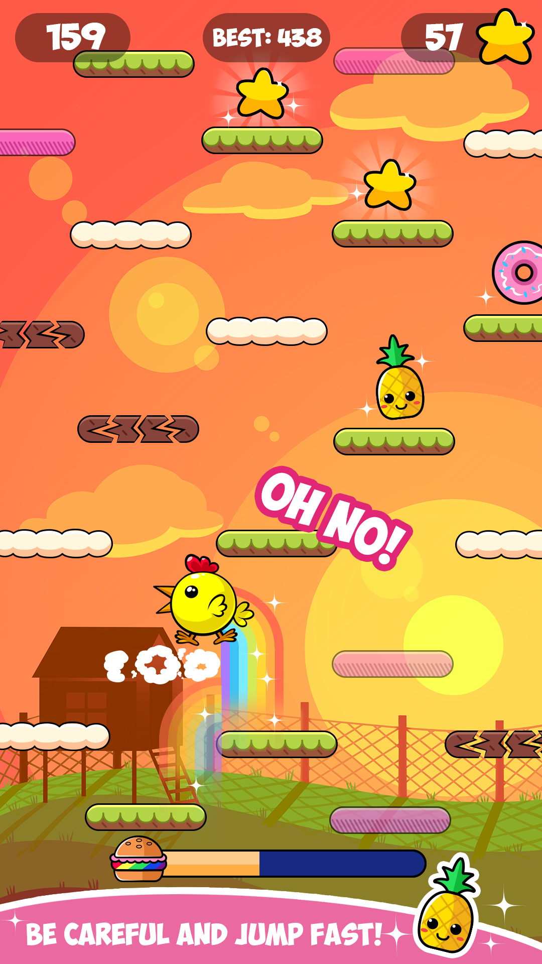 Happy chicken eggs and pepa Game Screenshot