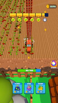 Farm Rush: Idle Harvester! Game Screenshot