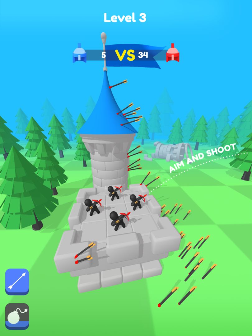 Screenshot of Merge Archers: Bow and Arrow
