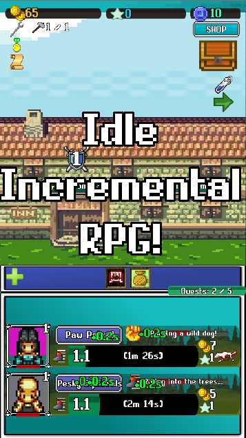 Screenshot 1 of Idle Combat: Pixels (Clicker & Retro RPG) 0.7.0
