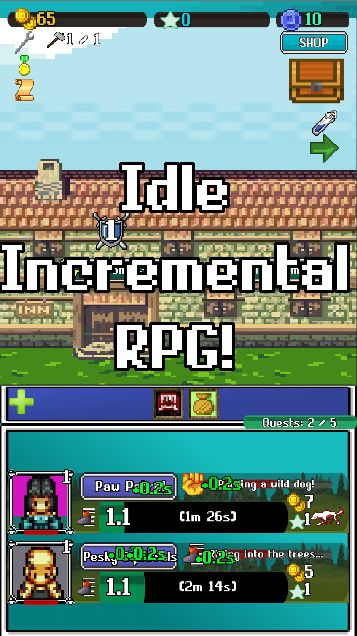 Idle Combat: Pixels (Clicker & Retro RPG) ภาพหน้าจอเกม