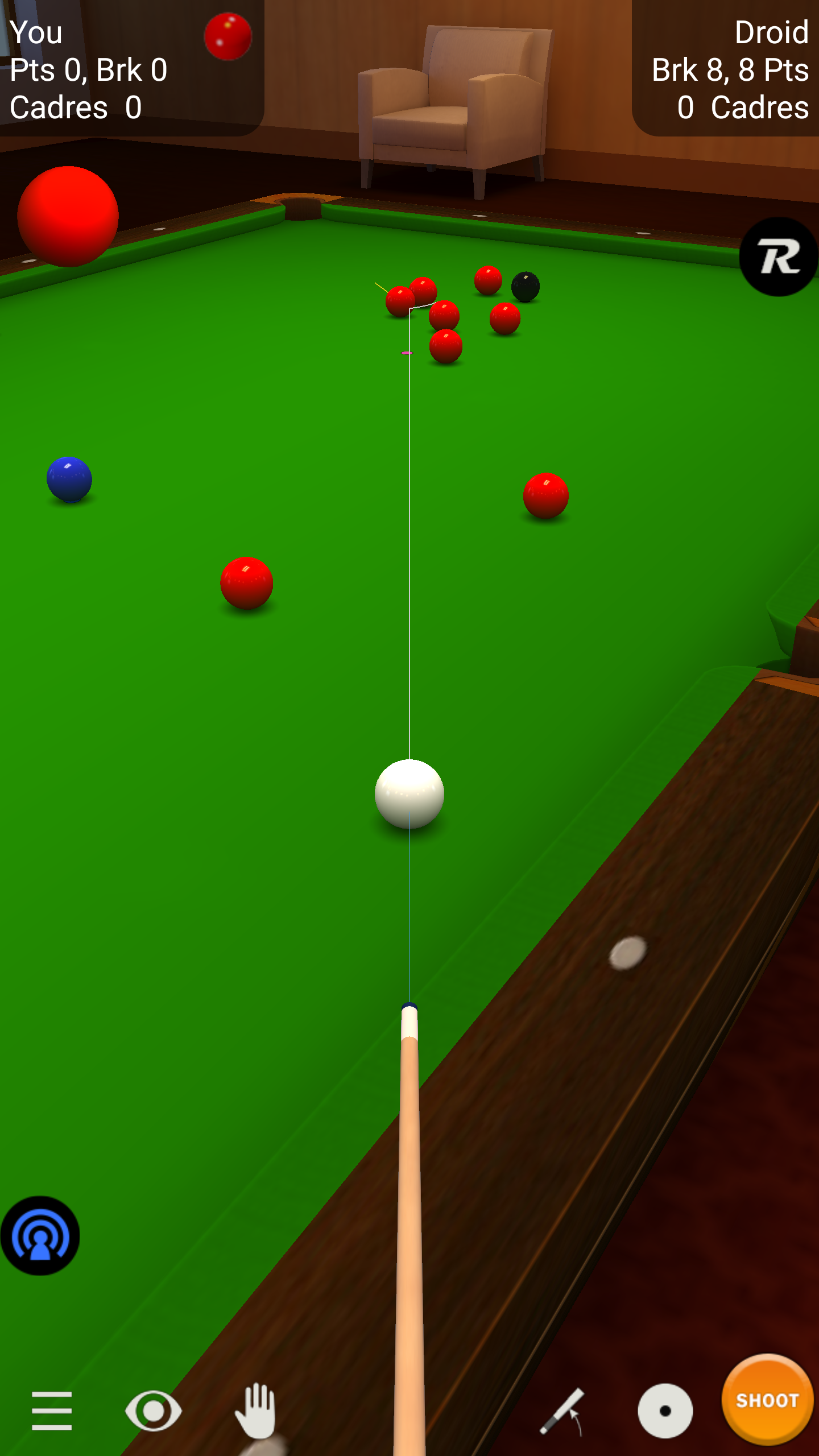 Snooker Pool Pro 3D Game Screenshot