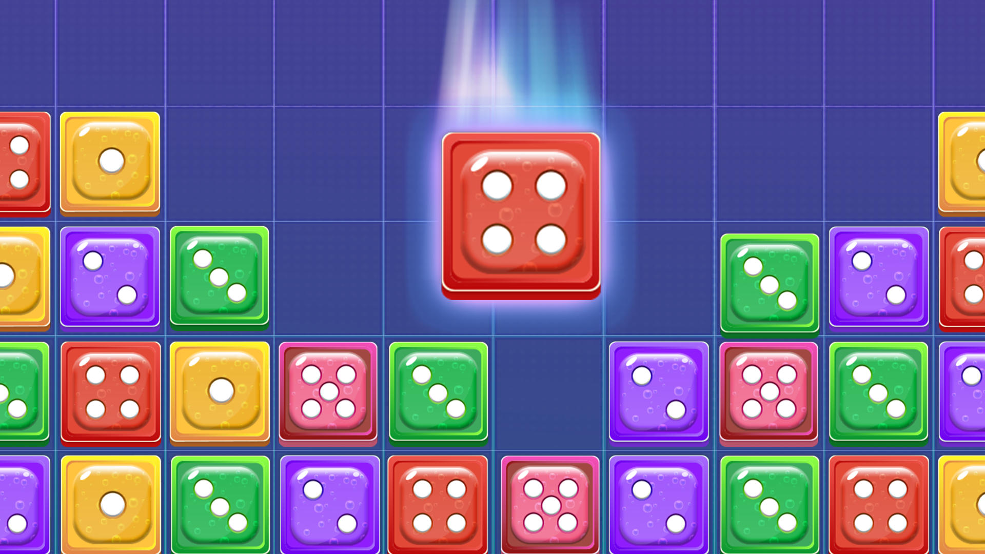 Captura de Tela do Jogo Random Dice Merge Puzzle