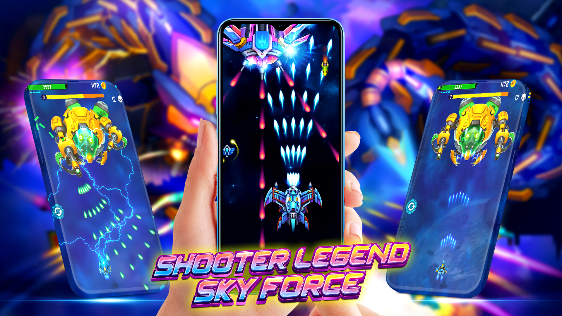 Captura de Tela do Jogo Shooter Legend Sky Force