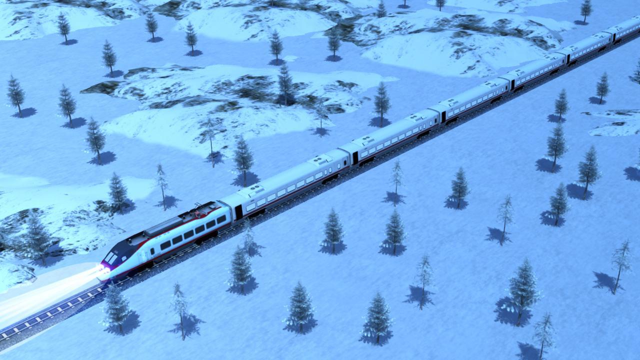 Euro Train Driver 3D: Russian Driving Simulator Game Screenshot