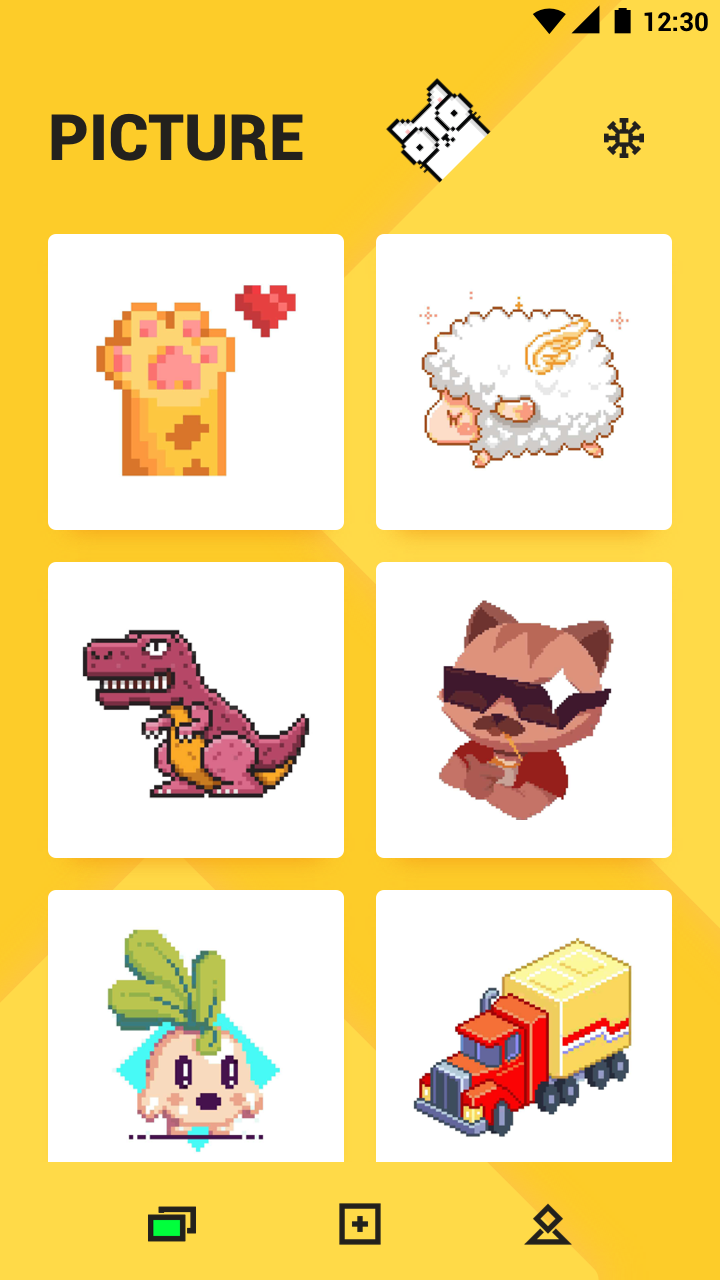 Screenshot of Number Paint