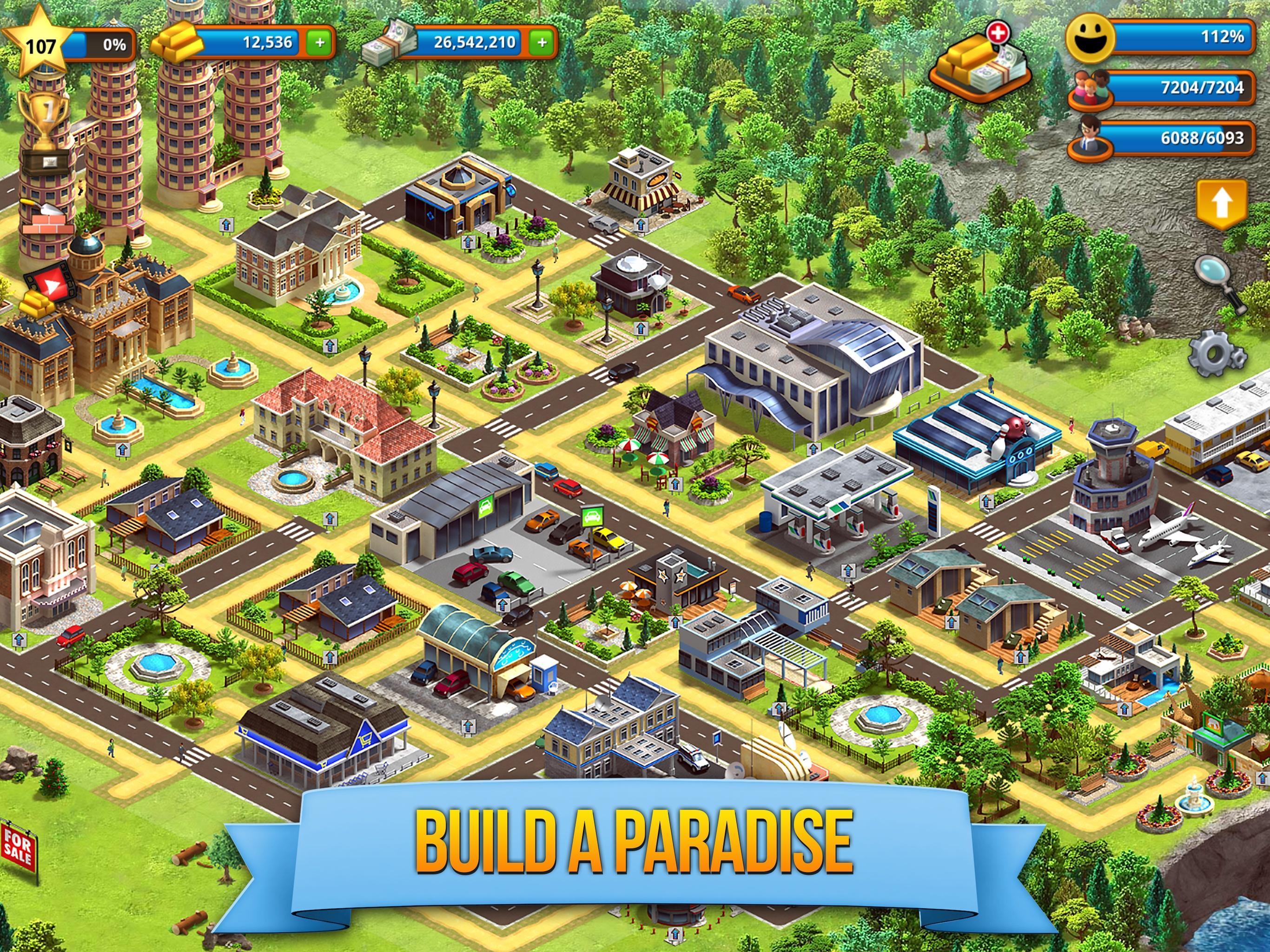 Tropic Paradise Sim: Town Buil Game Screenshot