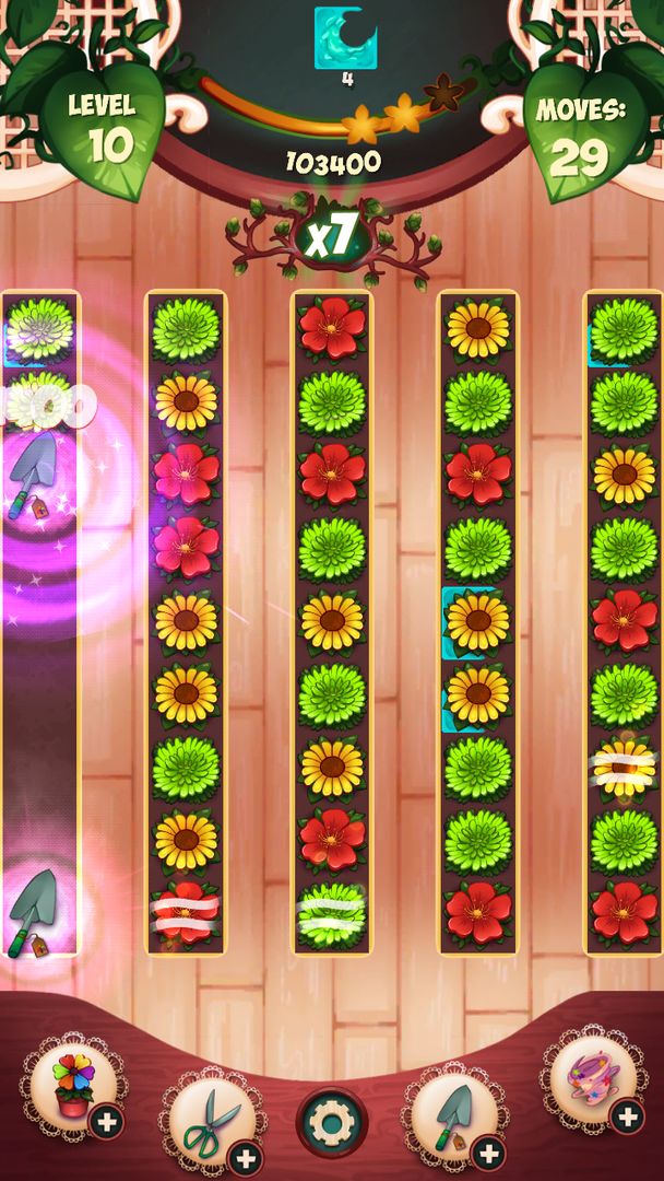 Screenshot of Flower Blossom Jam - A Match 3