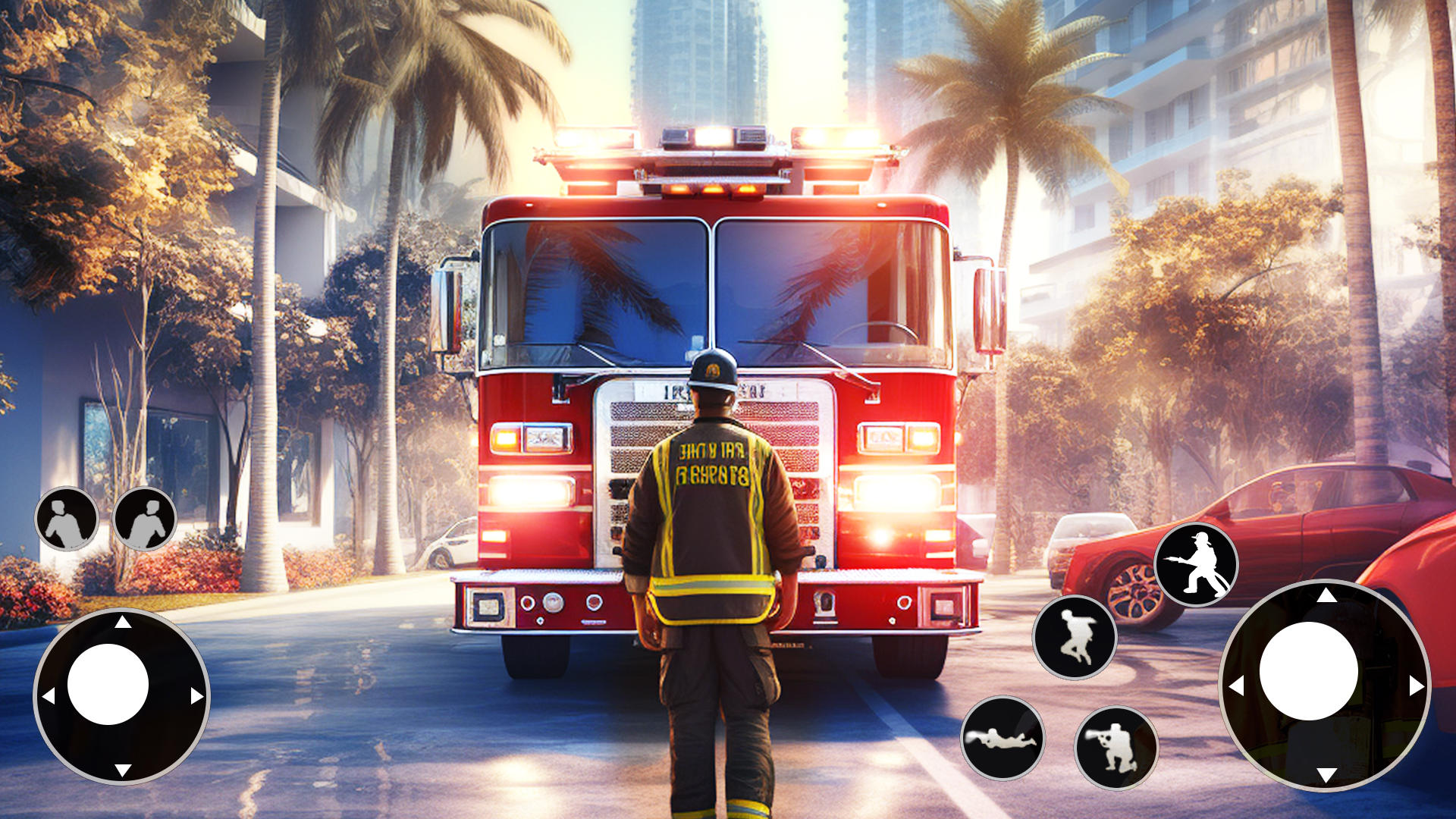 Screenshot of US Firefighter:Fire Truck Game