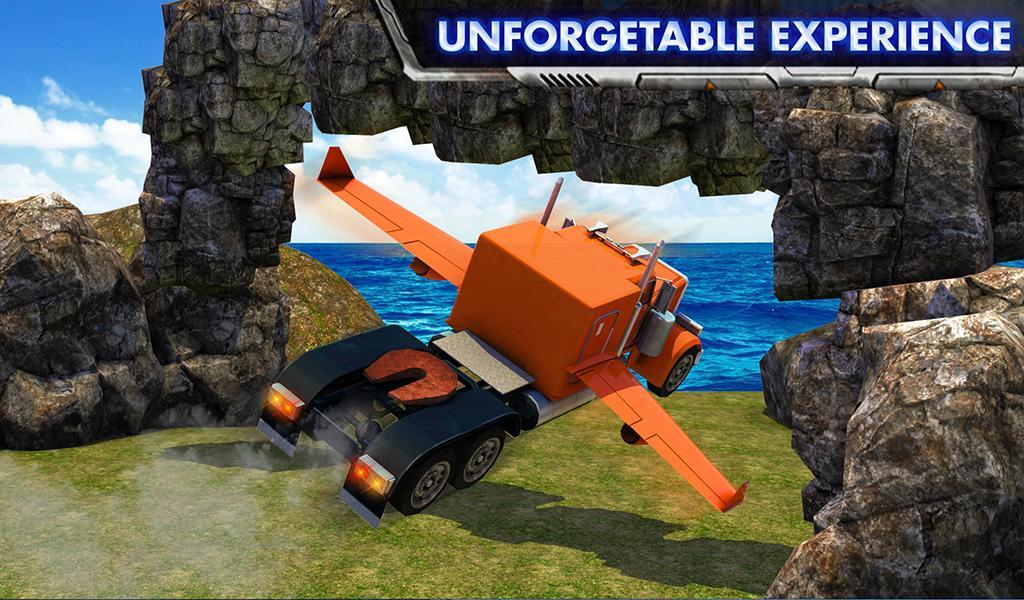 Modern Flying Truck Sim 3D Game Screenshot