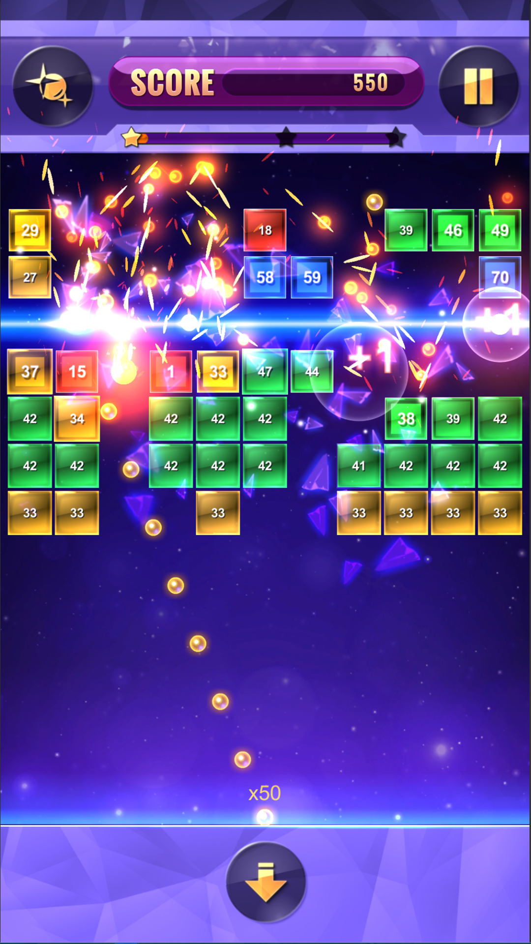 Screenshot 1 of quebra-cabeça de bolas de tijolos 3.5