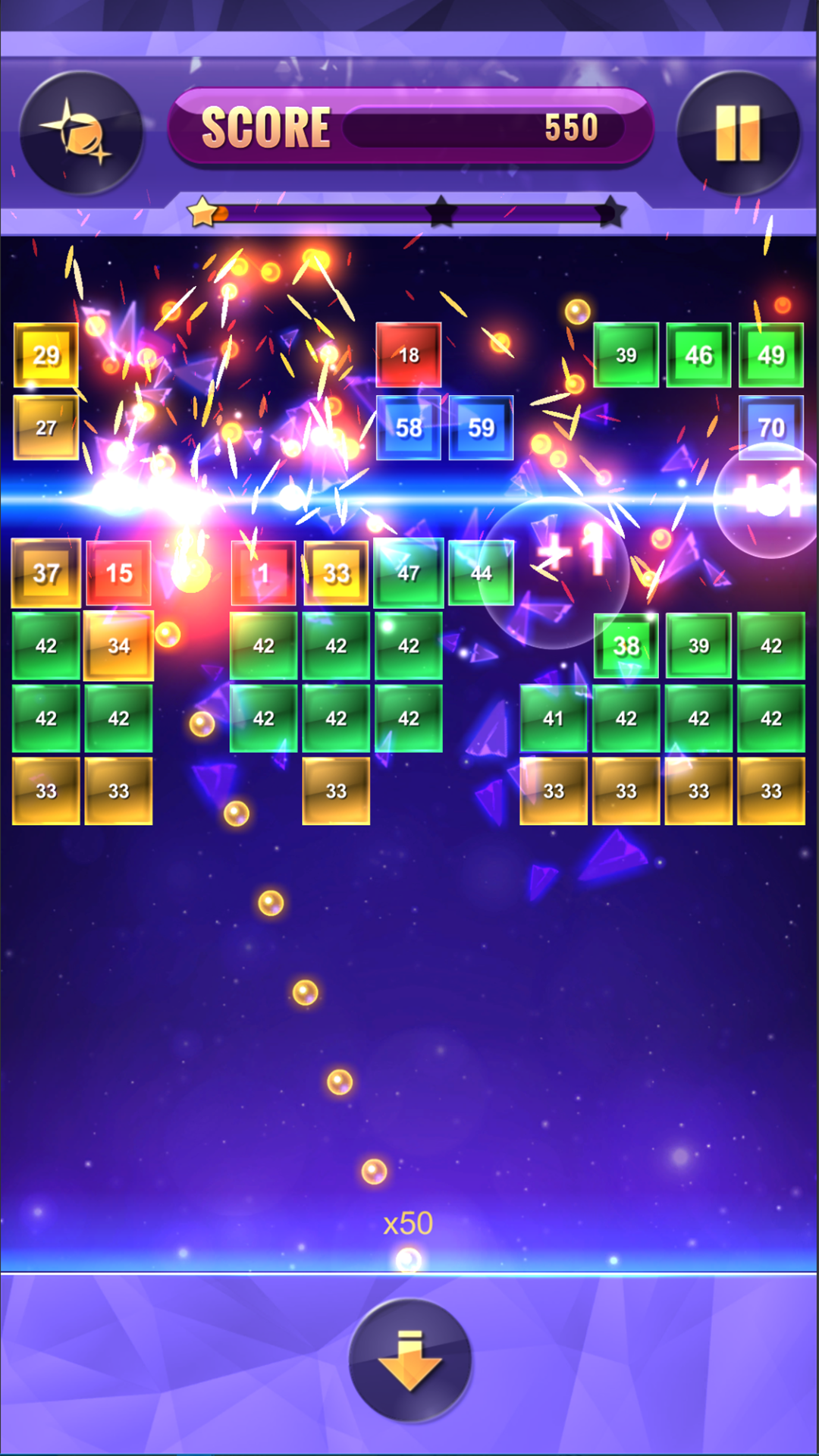 Bricks Balls Puzzle Game Screenshot