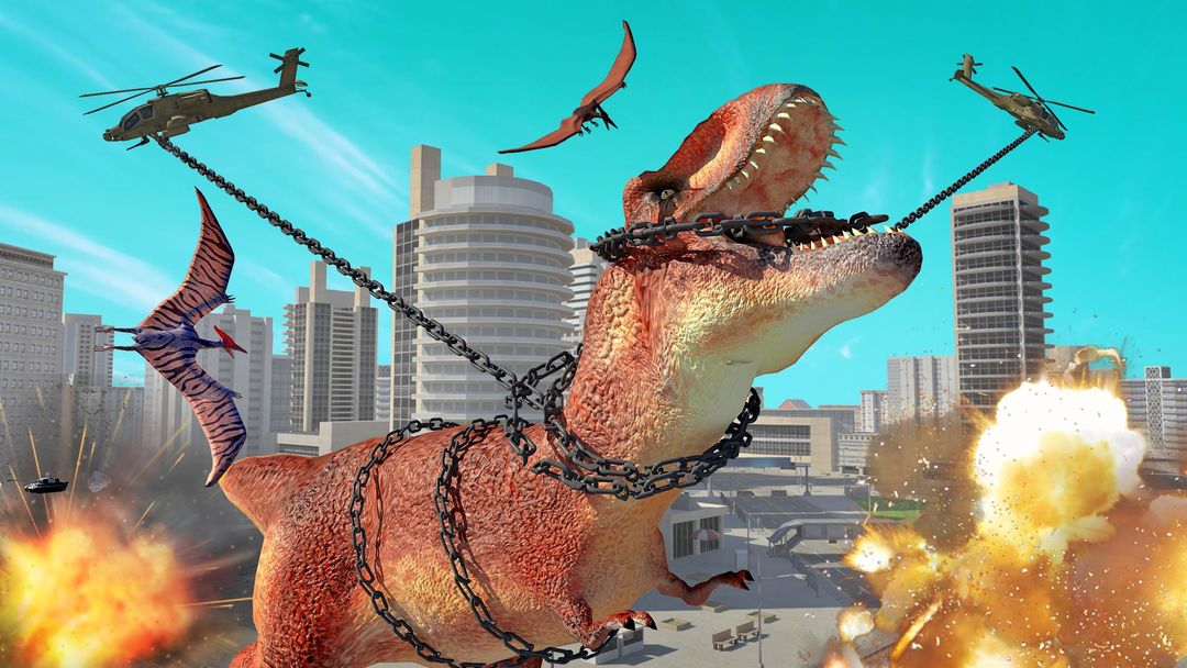 Screenshot of Hungry Dinosaur Hunting Simula