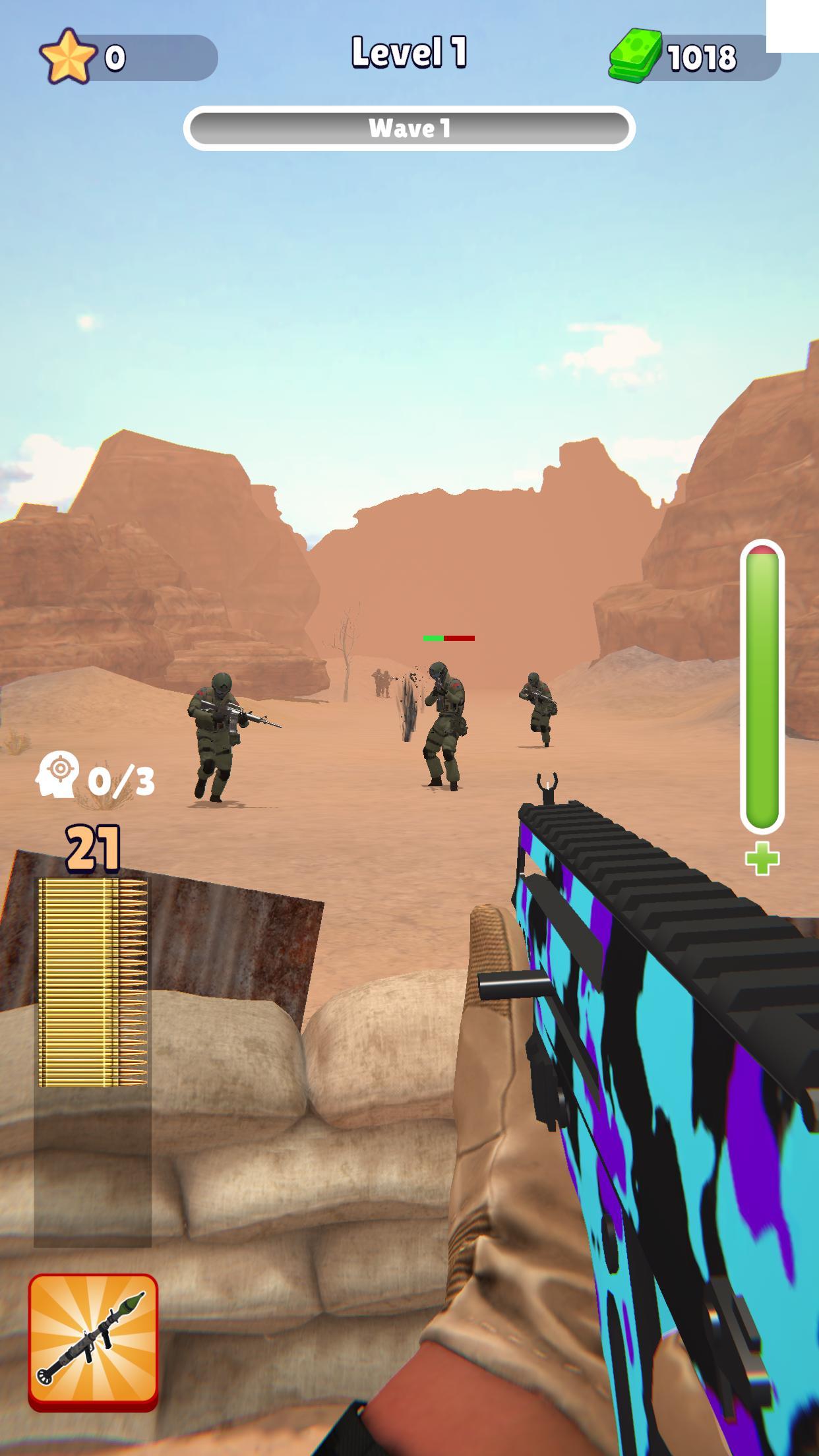 Military Hero ゲームのスクリーンショット