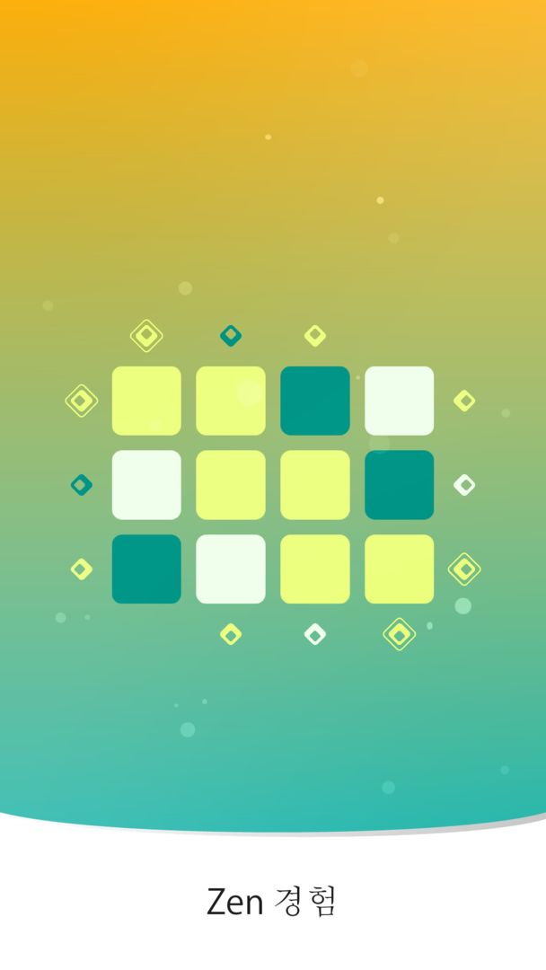 Zen Squares: 평평한 루빅스 큐브 게임 스크린 샷