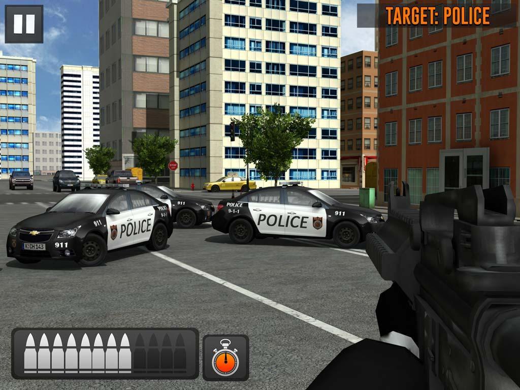 Screenshot of Street Bank Robbery 3D - best assault game