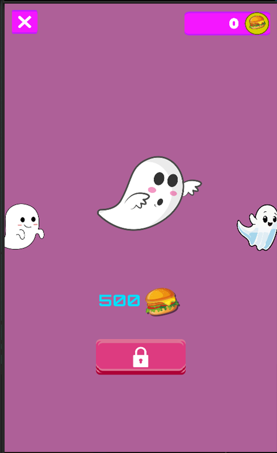 Cute Ghost Game Game Screenshot