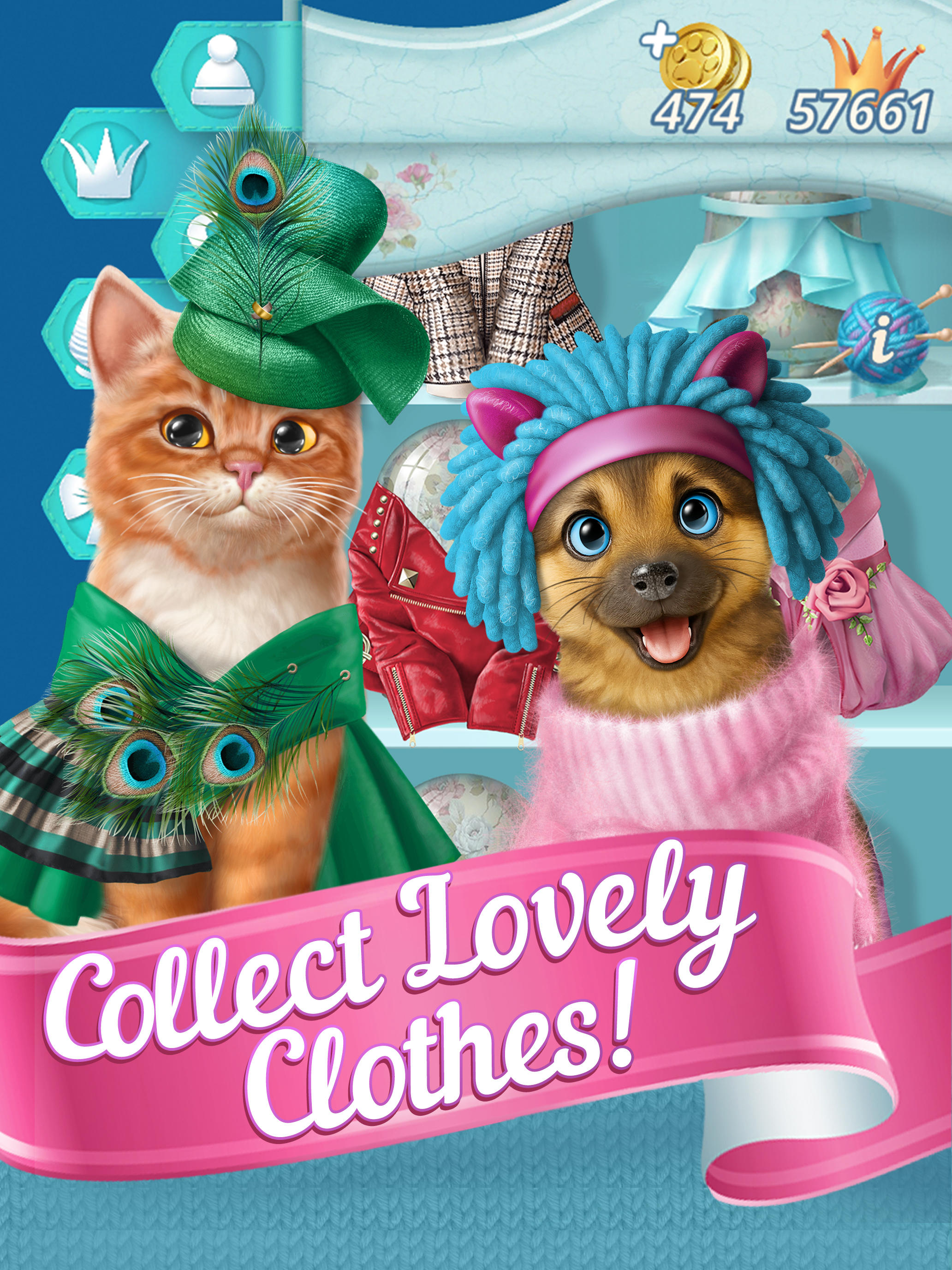 Knittens: Cats & Dogs Game Screenshot