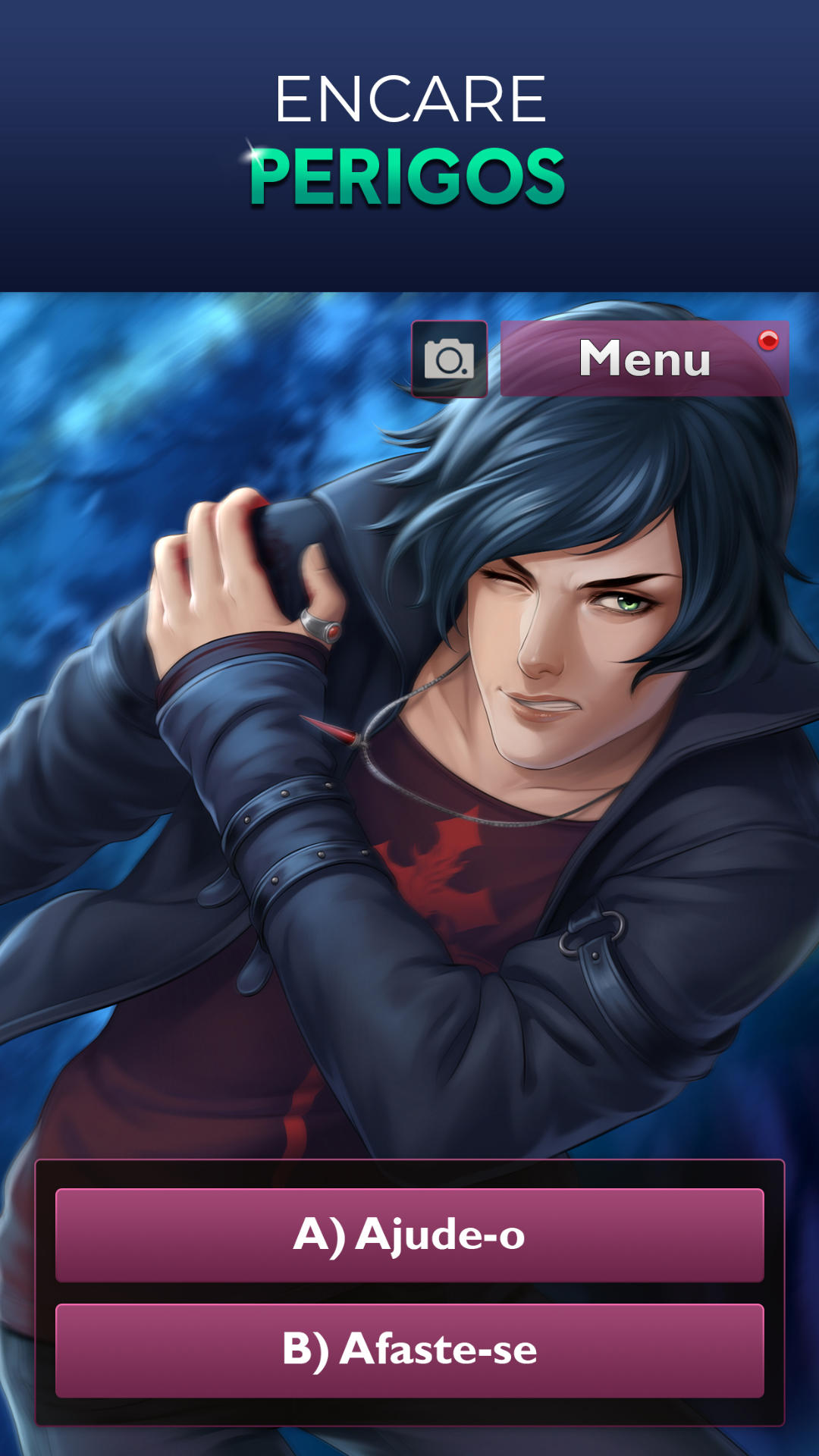 Captura de Tela do Jogo Is It Love? Peter - vampiro