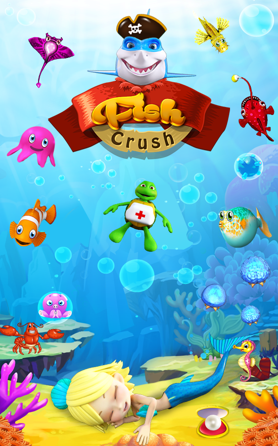 Cuplikan Layar Game Fish Crush: smash bad fish