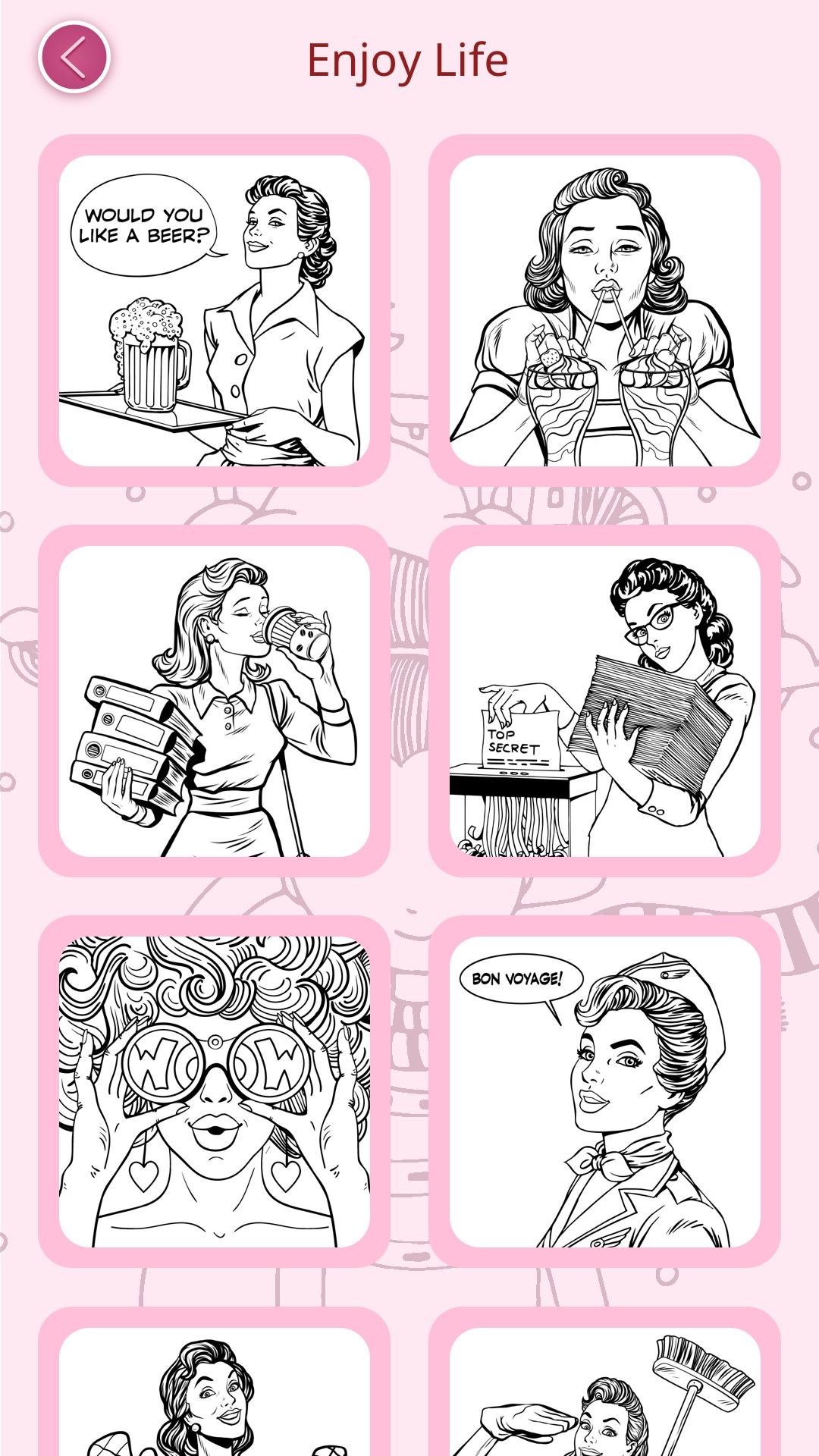 Captura de Tela do Jogo Girls Coloring Book