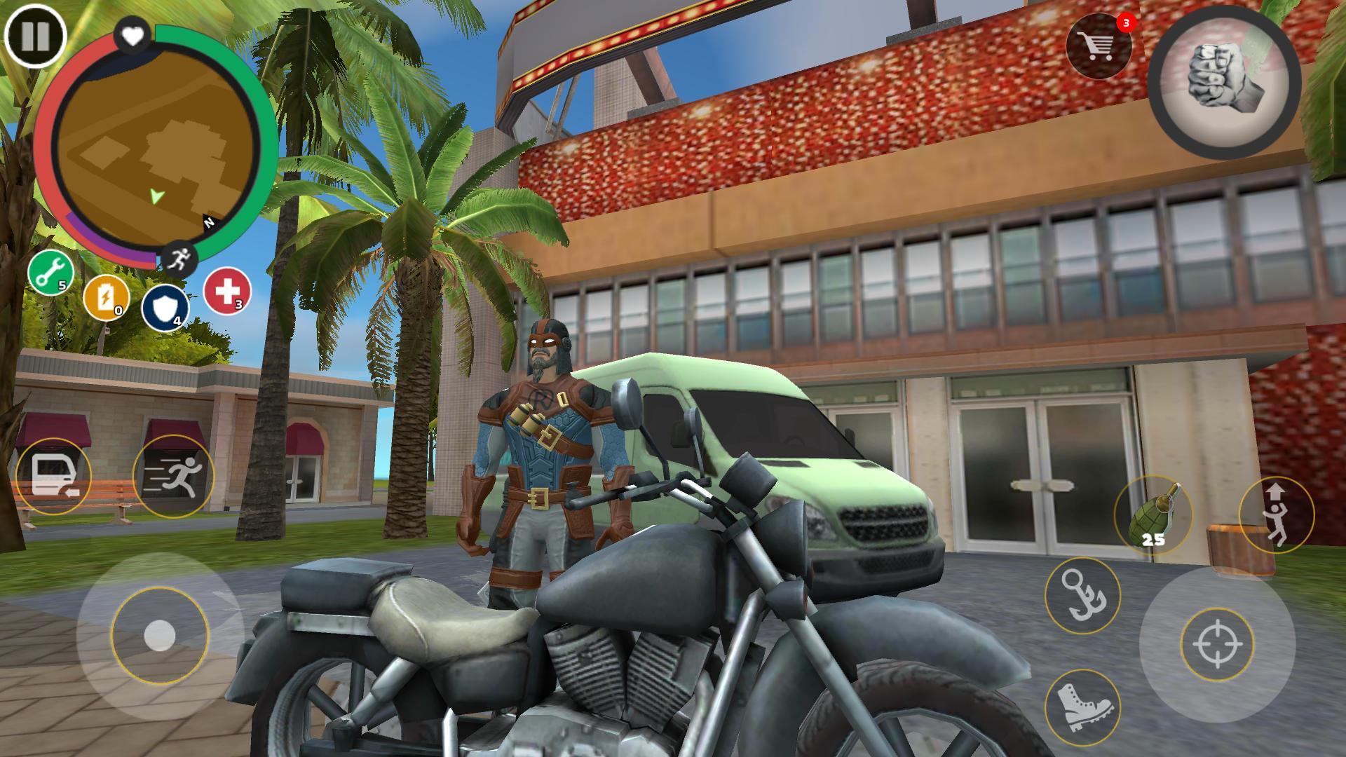 Screenshot of Rope Hero: Mafia City Wars