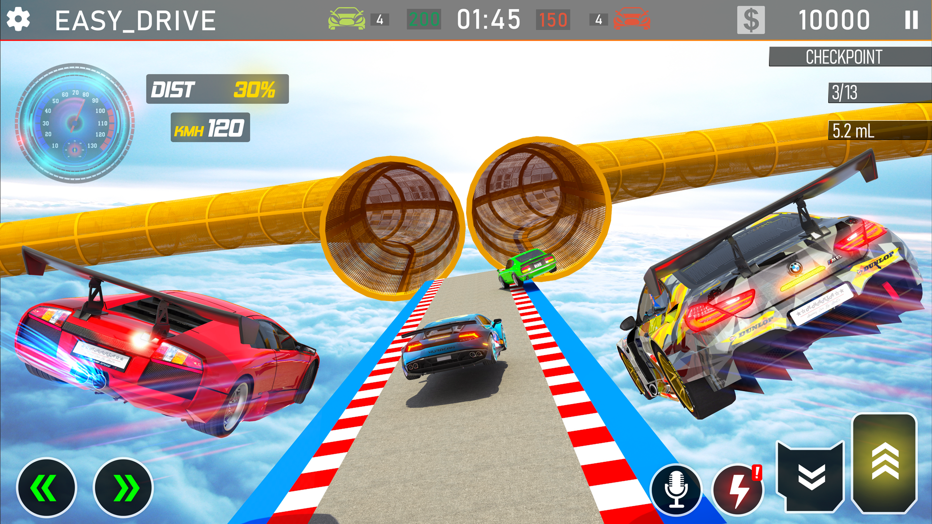 Screenshot of Crazy Car Stunt: Ramp Car Game