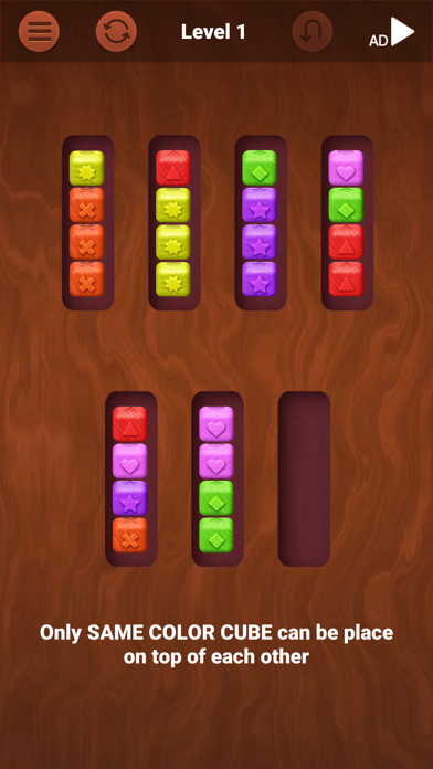 Screenshot of Cube Sort Blast - Stack Puzzle