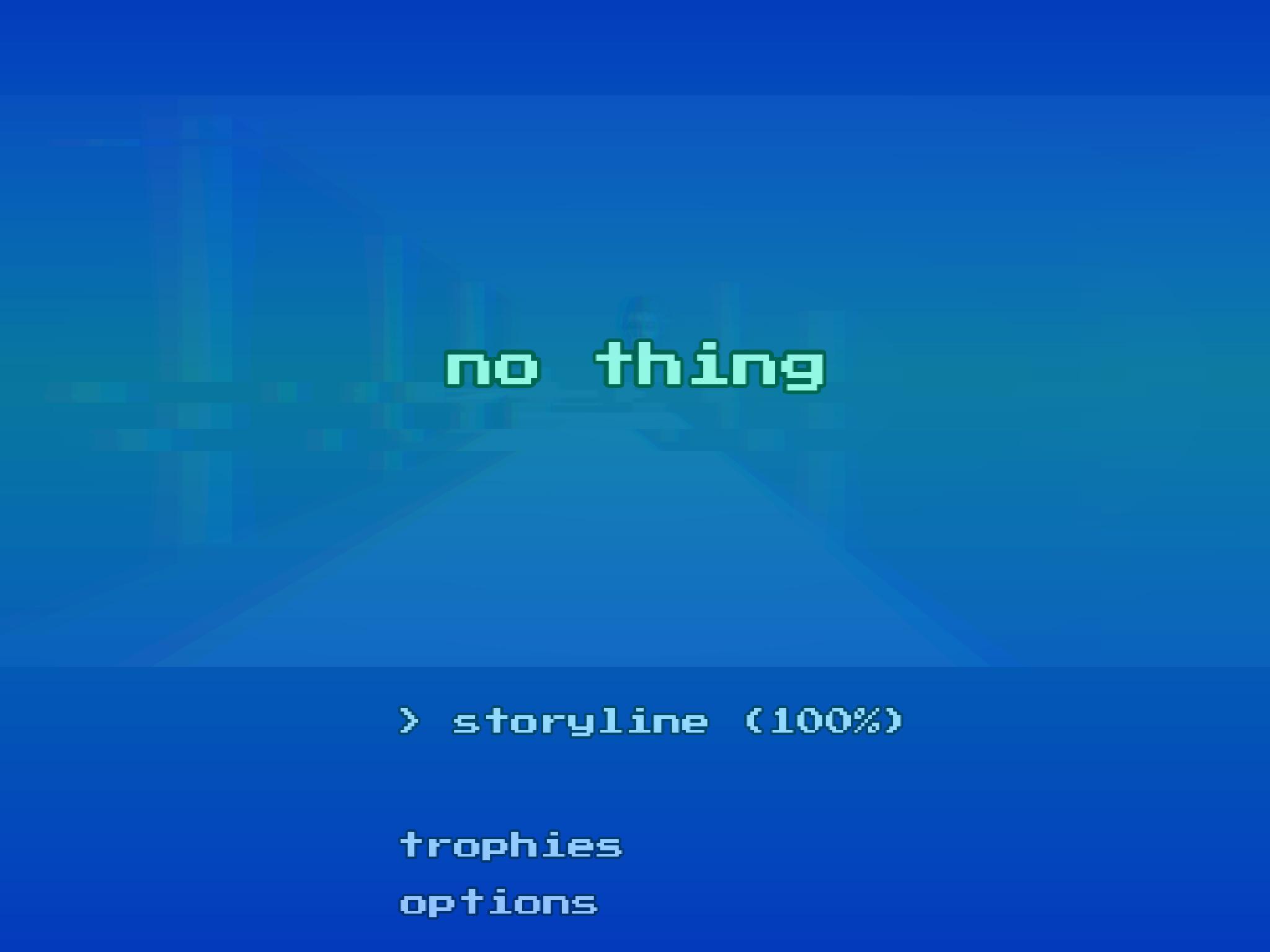 NO THING - Surreal Arcade Trip Game Screenshot