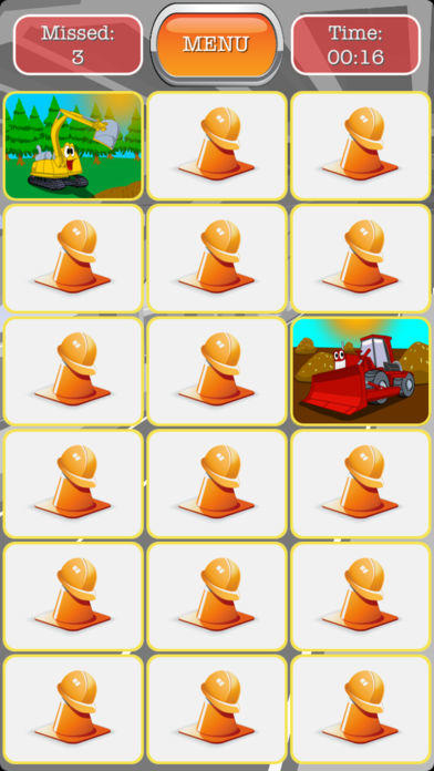 Trucks Matching - Match Game Fun For Truck and Tractor Loving Kids Game Screenshot