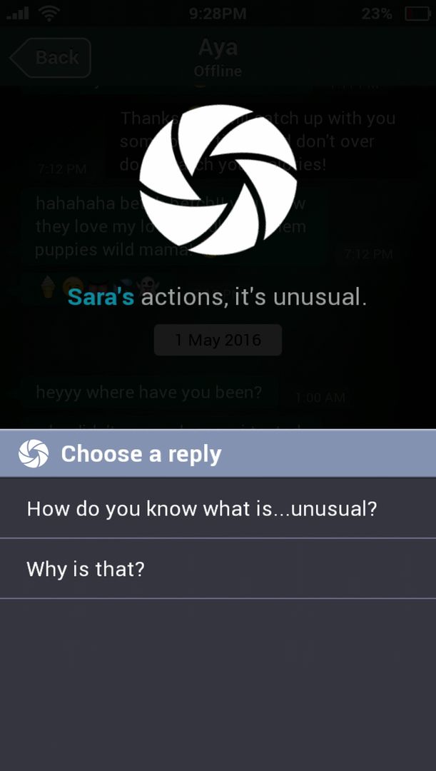 SIM - Sara Is Missing screenshot game