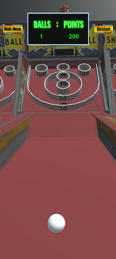 Screenshot of Skee Ball Hop Bowling Game 3D