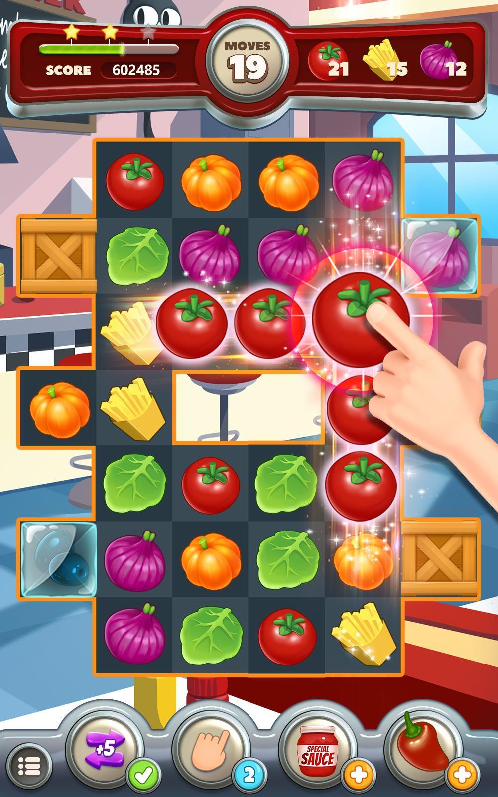 Diner Match 3 Game Screenshot