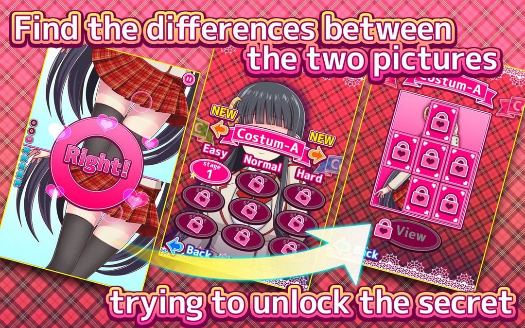Moe Spot the Difference Vol.1 screenshot game