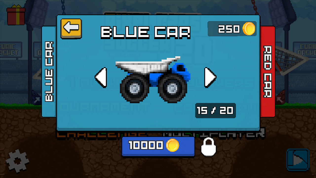 Pixel Cars. Soccer Game Screenshot