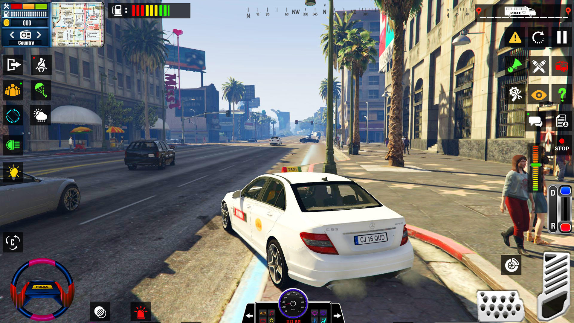 US Taxi Game 2023: Taxi Games Game Screenshot