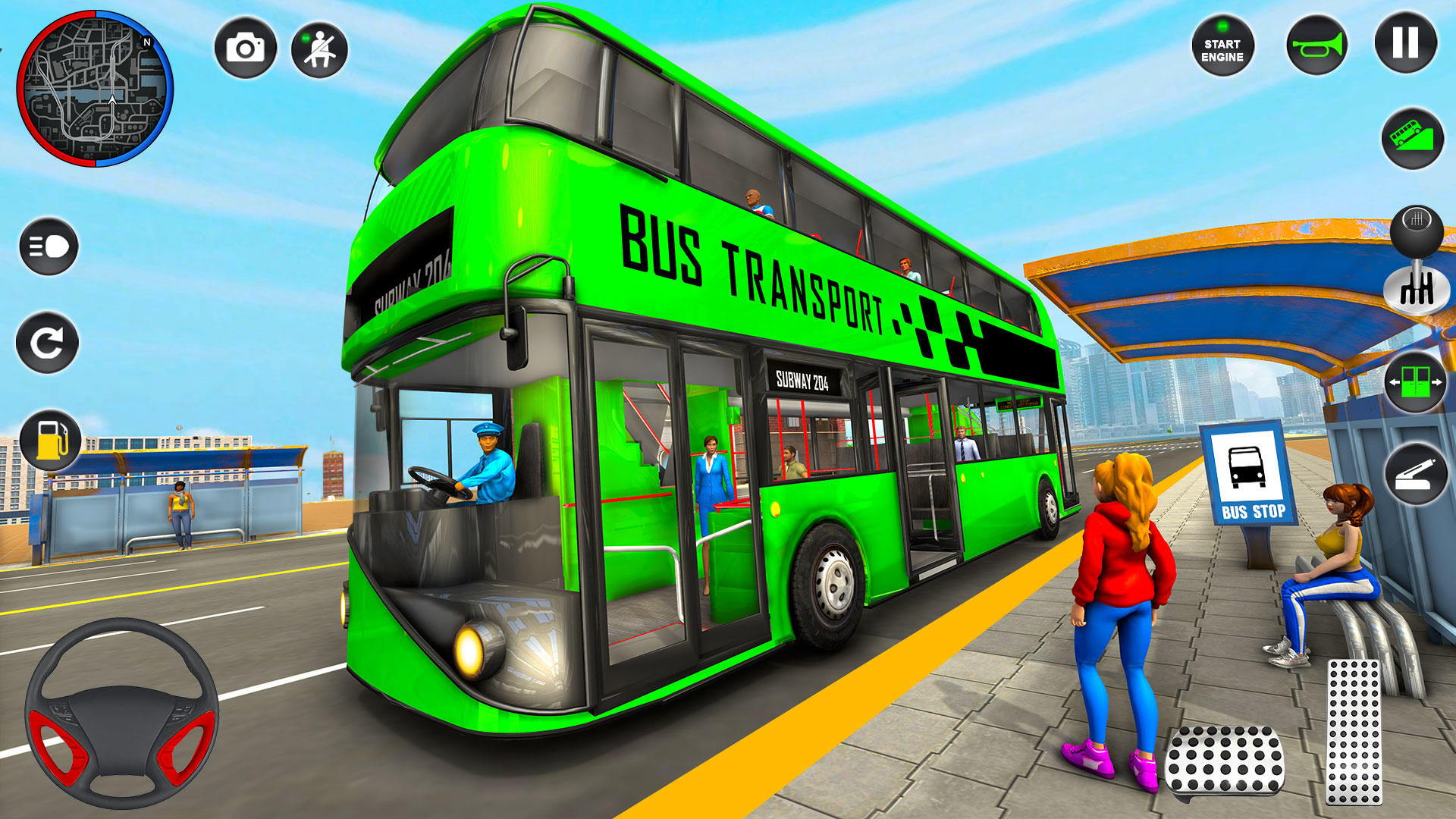 Screenshot 1 of Bus Simulator: Mga Larong Bus 3D 3.6