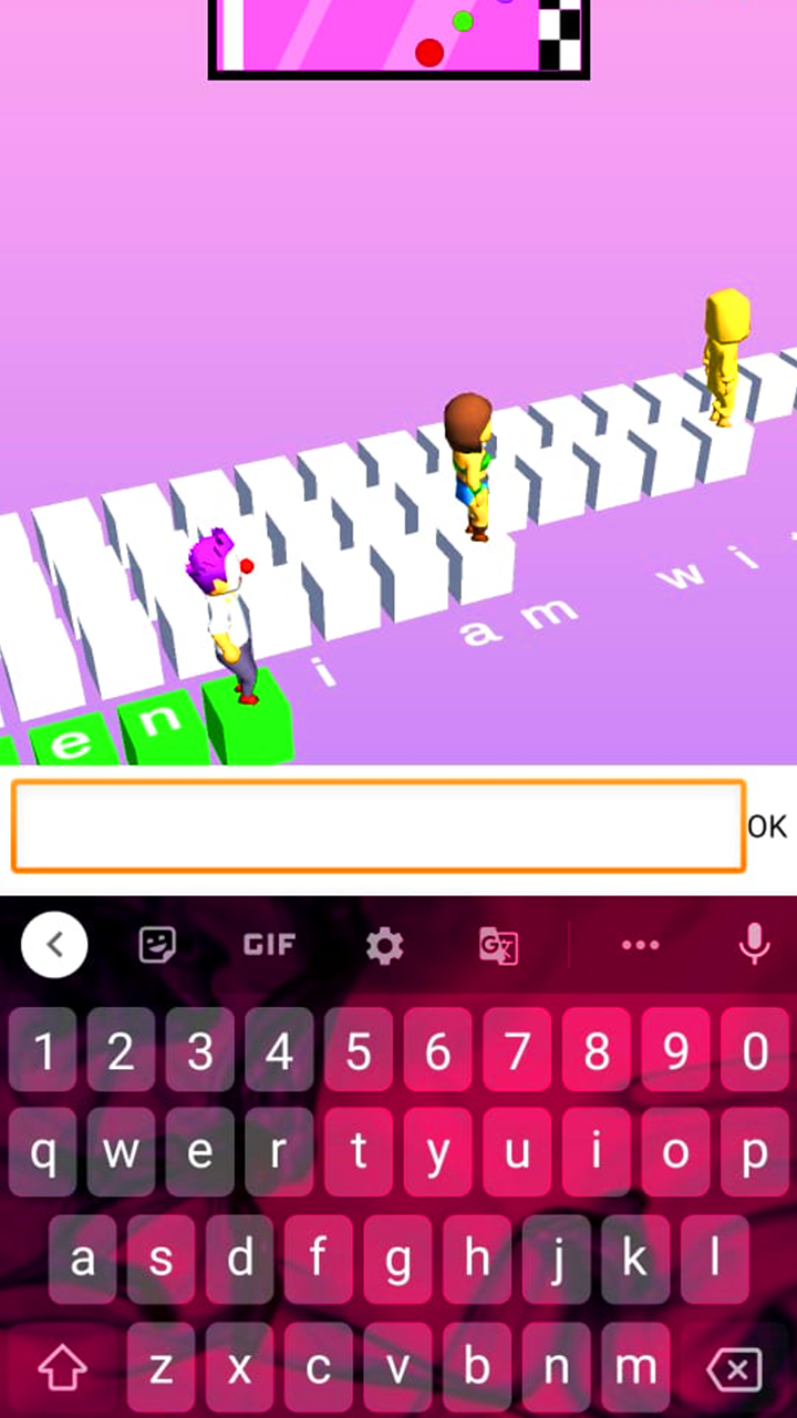 Type Race Game Screenshot