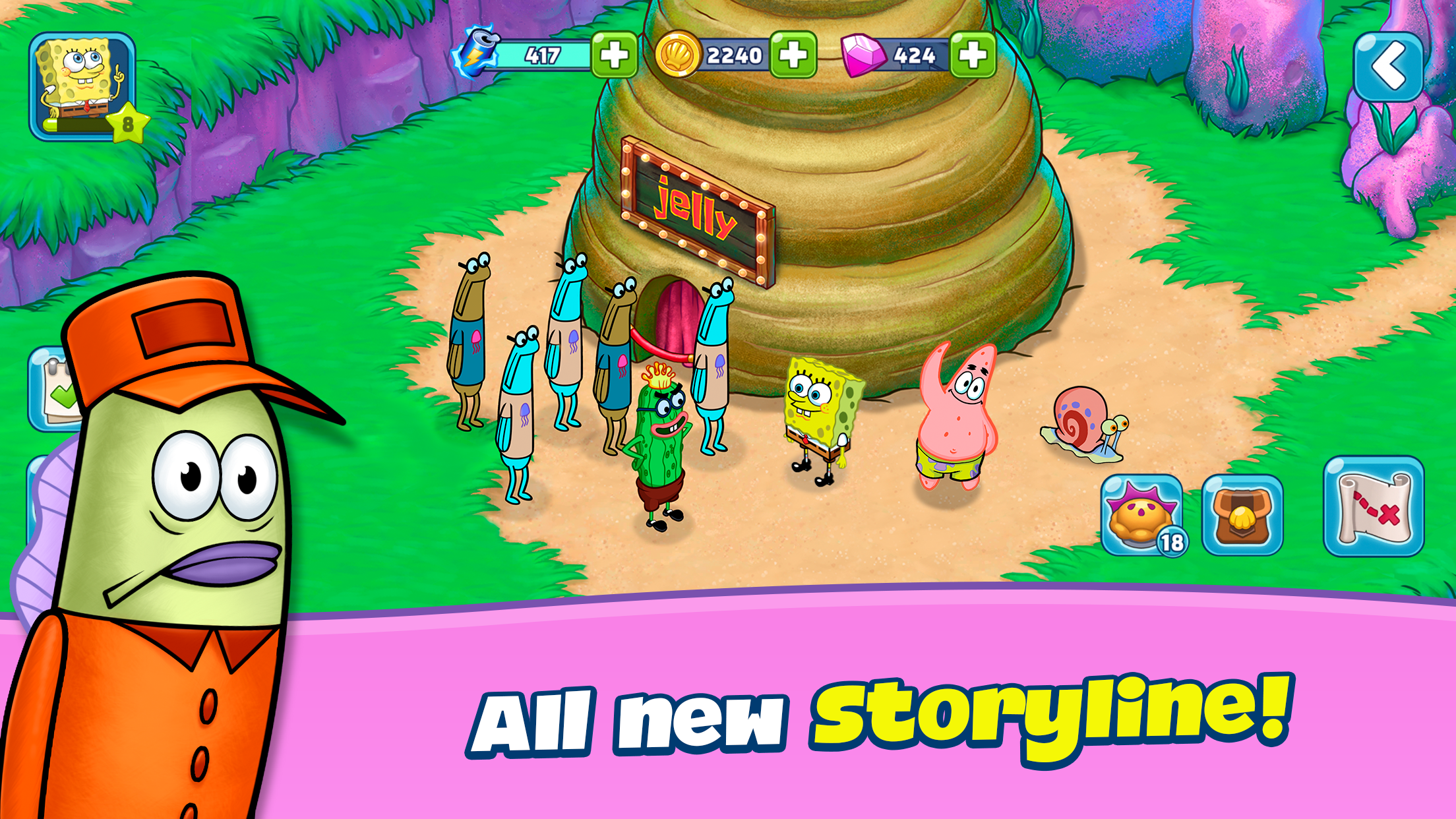 Screenshot of SpongeBob Adventures: In A Jam